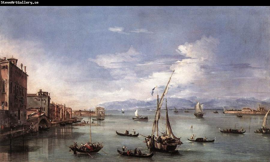 GUARDI, Francesco The Lagoon from the Fondamenta Nuove serg